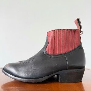 Matisse Women’s Brown Leather Ankle Western Cowboy Boots | US 7.5 B